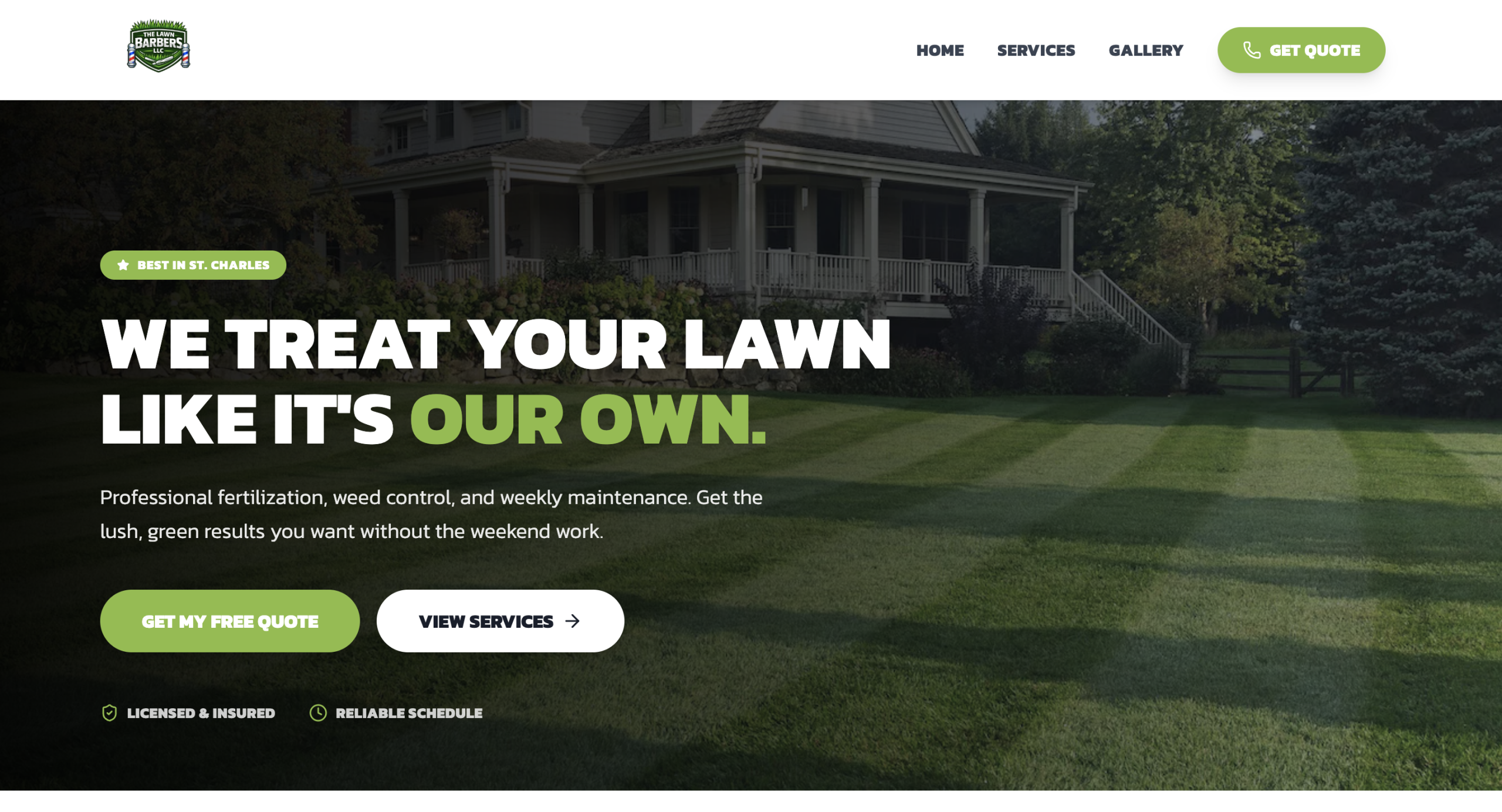 The Lawn Barbers STC website